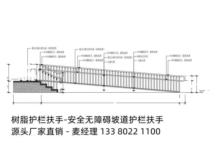 樹(shù)脂護(hù)欄安裝圖紙